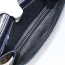 Christian Dior Trotter Canvas Shoulder Bag Navy Gold Auth 158813-11