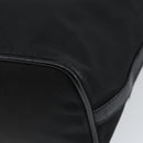 PRADA Shoulder Bag Nylon Black Silver Auth 158819-9