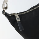 PRADA Shoulder Bag Nylon Black Silver Auth 158819-17