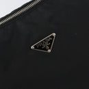 PRADA Shoulder Bag Nylon Black Silver Auth 158819-18