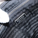 PRADA Shoulder Bag Nylon Black Silver Auth 158819-19