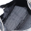 PRADA Shoulder Bag Nylon Black Silver Auth 158819-10
