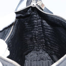 PRADA Shoulder Bag Nylon Black Silver Auth 158819-20