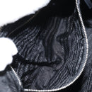 PRADA Shoulder Bag Nylon Black Silver Auth 158819-23