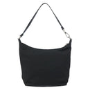 PRADA Shoulder Bag Nylon Black Silver Auth 158819-2