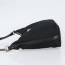 PRADA Shoulder Bag Nylon Black Silver Auth 158819-4
