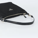 PRADA Shoulder Bag Nylon Black Silver Auth 158819-7