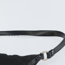 PRADA Shoulder Bag Nylon Black Silver Auth 158819-8