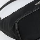 PRADA Shoulder Bag Nylon Black Silver Auth 158820-15