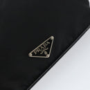PRADA Shoulder Bag Nylon Black Silver Auth 158820-18