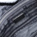 PRADA Shoulder Bag Nylon Black Silver Auth 158820-19