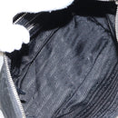 PRADA Shoulder Bag Nylon Black Silver Auth 158820-10