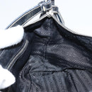 PRADA Shoulder Bag Nylon Black Silver Auth 158820-20