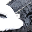 PRADA Shoulder Bag Nylon Black Silver Auth 158820-11