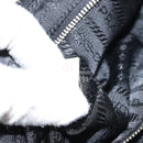 PRADA Shoulder Bag Nylon Black Silver Auth 158820-12