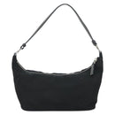 PRADA Shoulder Bag Nylon Black Silver Auth 158820-2