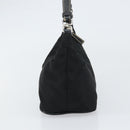 PRADA Shoulder Bag Nylon Black Silver Auth 158820-3