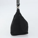 PRADA Shoulder Bag Nylon Black Silver Auth 158820-4