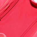 PRADA Canapa MM Hand Bag Canvas Red Gold Auth 158822-10