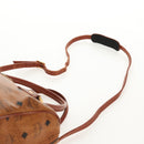 MCM Logogram Vicetos Hand Bag PVC Leather 2way Brown Gold Auth 158823-16