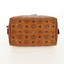 MCM Logogram Vicetos Hand Bag PVC Leather 2way Brown Gold Auth 158823-6