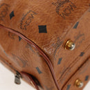 MCM Logogram Vicetos Hand Bag PVC Leather 2way Brown Gold Auth 158823-17