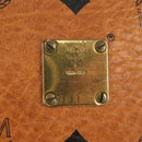 MCM Logogram Vicetos Hand Bag PVC Leather 2way Brown Gold Auth 158823-12