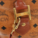 MCM Logogram Vicetos Hand Bag PVC Leather 2way Brown Gold Auth 158823-21