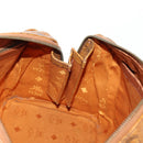 MCM Logogram Vicetos Hand Bag PVC Leather 2way Brown Gold Auth 158823-23