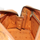 MCM Logogram Vicetos Hand Bag PVC Leather 2way Brown Gold Auth 158823-24