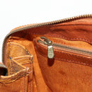 MCM Logogram Vicetos Hand Bag PVC Leather 2way Brown Gold Auth 158823-25