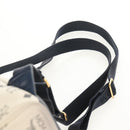 MCM Vicetos Logogram Backpack PVC Leather White Gold Auth 158824-11