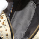 MCM Vicetos Logogram Backpack PVC Leather White Gold Auth 158824-23