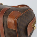 CELINE Macadam Canvas Hand Bag PVC Leather Brown Gold Auth 158827-15