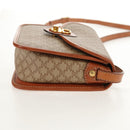 CELINE Macadam Canvas Shoulder Bag PVC Beige Gold Auth 158828-5