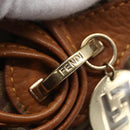FENDI Zucchino Canvas Tote Bag Beige Gold Auth 158832-10