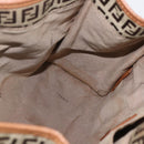 FENDI Zucchino Canvas Tote Bag Beige Gold Auth 158832-20