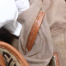 FENDI Zucchino Canvas Tote Bag Beige Gold Auth 158832-12