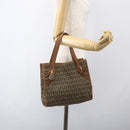 FENDI Zucchino Canvas Tote Bag Beige Gold Auth 158832-22