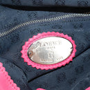 LOEWE Anagram Shoulder Bag Leather Pink Gold Auth 158833V-19