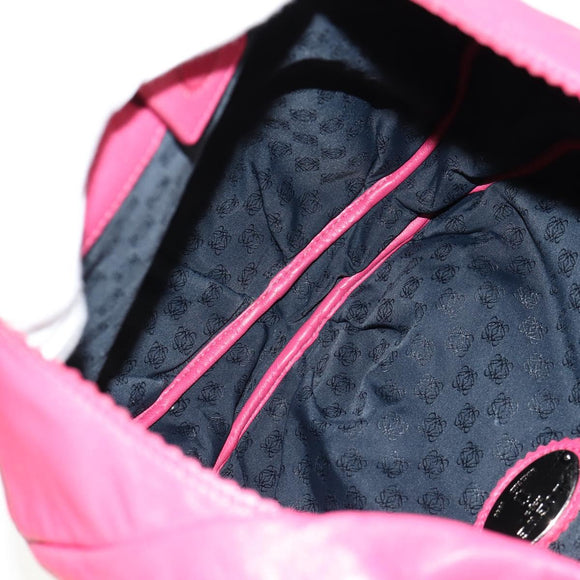 LOEWE Anagram Shoulder Bag Leather Pink Gold Auth 158833V