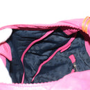 LOEWE Anagram Shoulder Bag Leather Pink Gold Auth 158833V-20