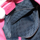 LOEWE Anagram Shoulder Bag Leather Pink Gold Auth 158833V-23