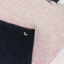 CHANEL Tote Bag Canvas Pink Silver CC Auth 158837-15