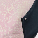 CHANEL Tote Bag Canvas Pink Silver CC Auth 158837-16