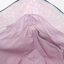 CHANEL Tote Bag Canvas Pink Silver CC Auth 158837-20