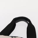 CHANEL Tote Bag Canvas Pink Silver CC Auth 158837-14