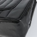 CHANEL Matelasse 30 Chain Shoulder Bag Enamel Black Gold CC Auth 158839-16