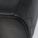 CHANEL Bicolore Vanity Hand Bag Leather Black Gold CC Auth 158841-16