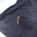 CHANEL Choco Bar Hand Bag Cotton Black Gold CC Auth 158843-16